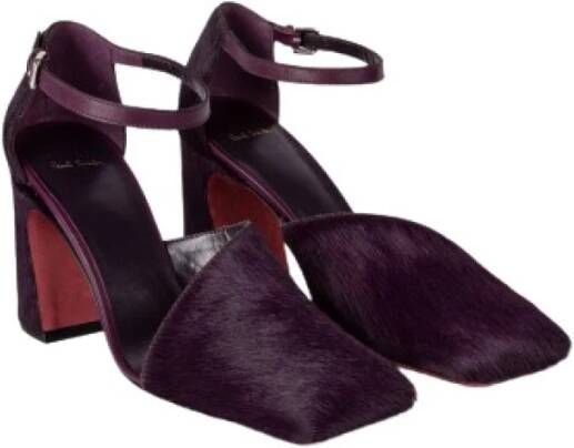 PS By Paul Smith Donkerpaarse Pony-Hair Hakken Purple Dames