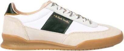 PS By Paul Smith Dover Witleren Sneakers White Heren