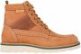 PS By Paul Smith Gestreepte veterschoenen van natuurlijk bruin leer - Thumbnail 1