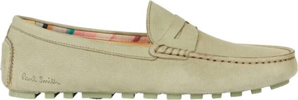 PS By Paul Smith Groene Suède Rij Mocassin