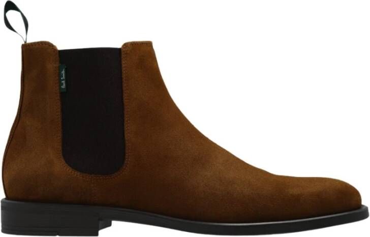 PS By Paul Smith Leather Chelsea boots Bruin Heren