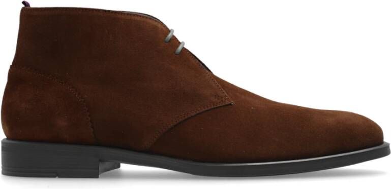 PS By Paul Smith Leren enkellaarzen Brown Heren