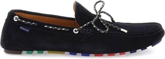 PS By Paul Smith Blauwe Suède Loafers Moccasins Ss23 Blue Heren