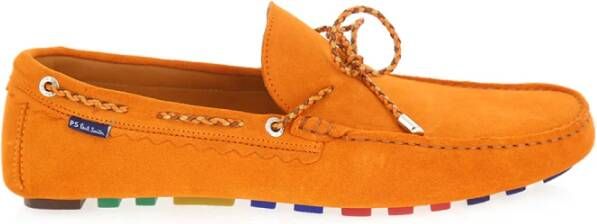 PS By Paul Smith Oranje Suède Klassieke Mocassin Schoenen