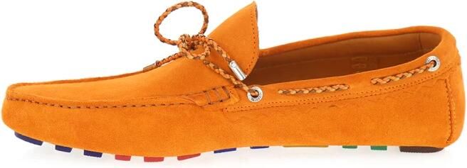 PS By Paul Smith Oranje Suède Klassieke Mocassin Schoenen