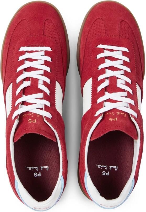 PS By Paul Smith Rode Suède Veterschoenen