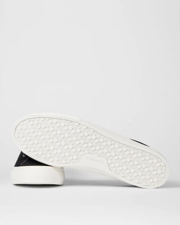 PS By Paul Smith Zwarte Canvas Lage Top Veterschoenen