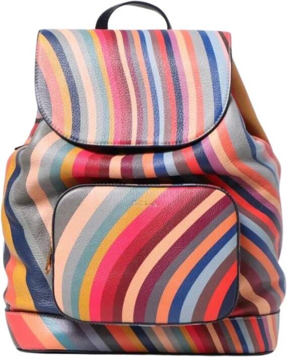 PS By Paul Smith Regenboog Streep Leren Mini Rugzak