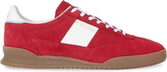 PS By Paul Smith Rode Suède Veterschoenen