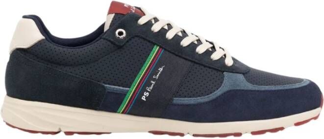 PS By Paul Smith Blauwe Lage Sneakers met Logo Detail Blue Heren