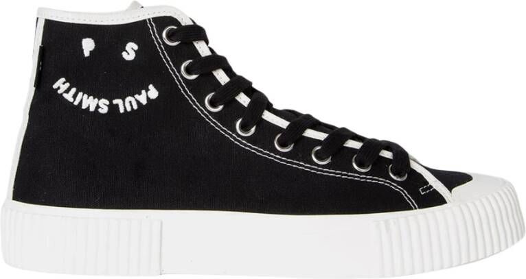 PS By Paul Smith Zwarte Logo High-Top Sneakers Black Heren