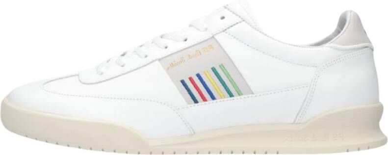 PS By Paul Smith Witte Leren Lage Sneakers White Heren