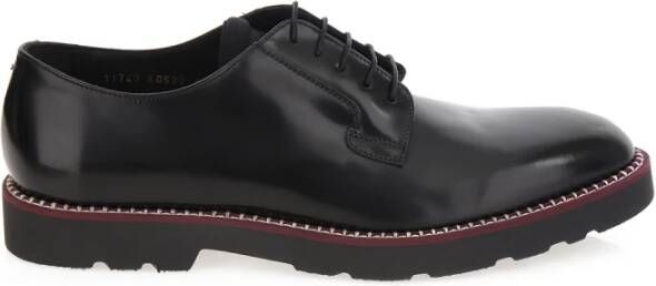 PS By Paul Smith Zwarte High-shine Leren Derby Schoenen
