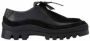 PS By Paul Smith Zwarte korrelige leren loafers Monda model - Thumbnail 1