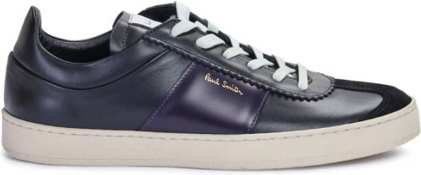 PS By Paul Smith Zwarte lage leren sneakers