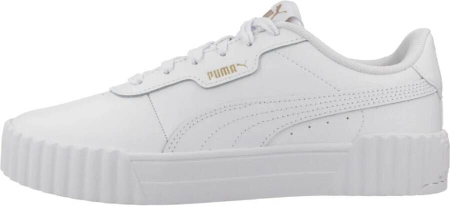 PUMA Carina 3.0 dames sneaker leren schoenen 400365 01 wit - Foto 3