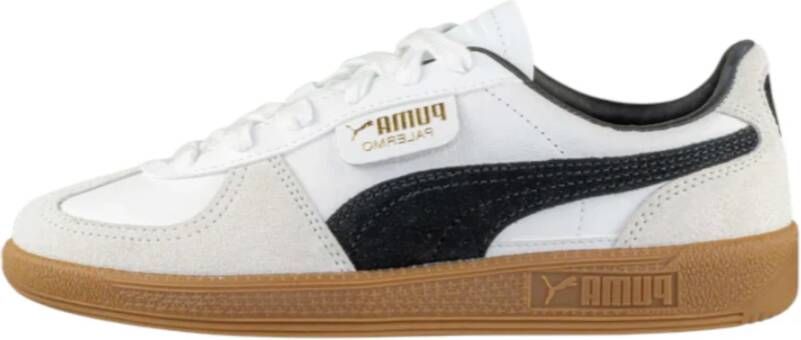 Puma Palermo Lth White Vapor Gray Gum Wit Leer Lage sneakers Unisex - Foto 7