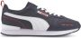 PUMA R78 SL Heren Sneakers Sportschoenen Schoenen Navy-Blauw 374127 - Thumbnail 2