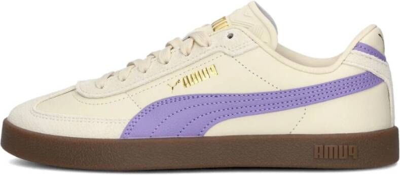 PUMA Club II Era Jr Unisex Sneakers Lavender Alert-Alpine Snow- Gold