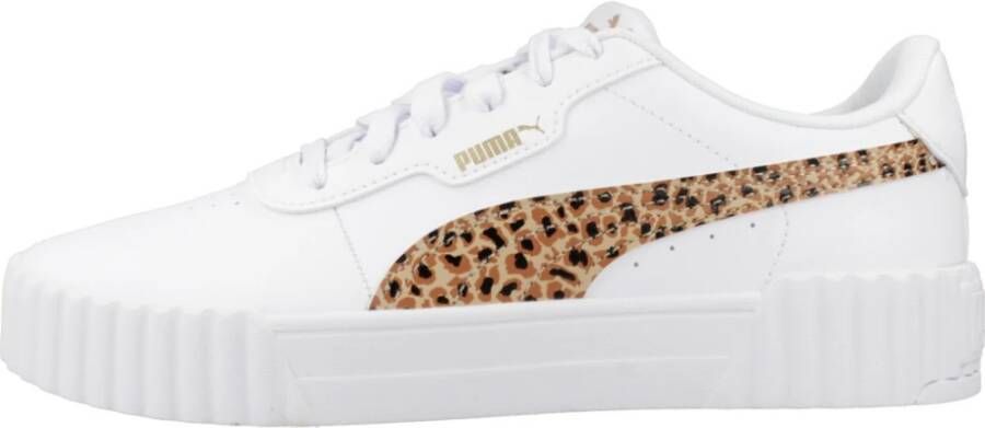 Puma Dierenprint Sneakers voor Junioren White Dames