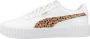 PUMA Carina 3.0 Animal Jr Sneakers White-Light Sand- Gold - Thumbnail 3