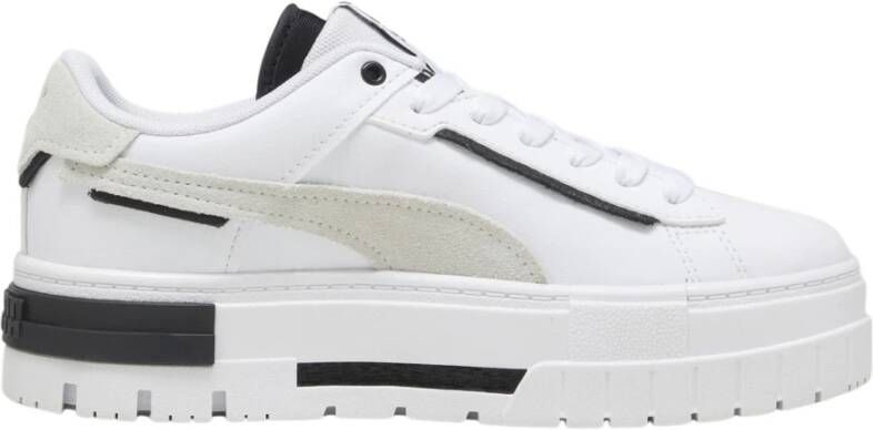 Puma Gecrashte Sneakers voor Vrouwen White Dames