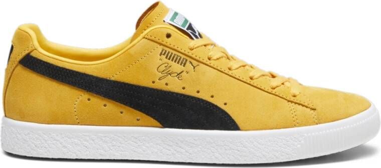 Puma Gele Sneakers Clyde Icoon Yellow Dames