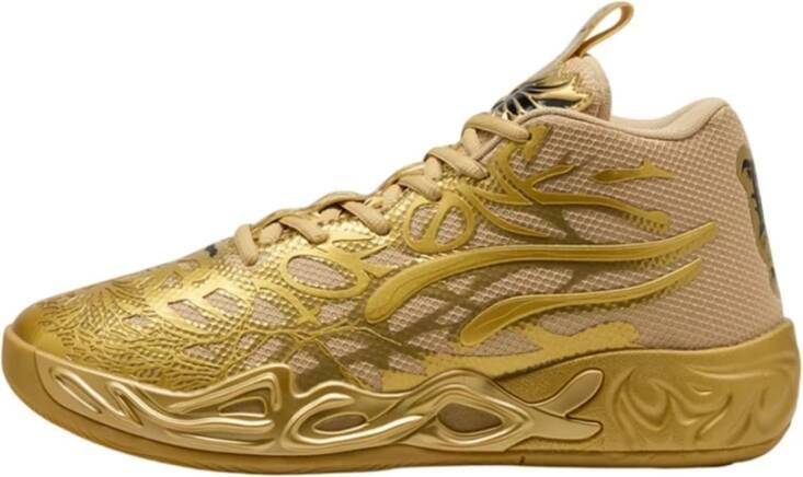 Puma Mb.04 Golden Child Heren Schoenen Goud Maat: 42.5 Mesh Synthetisch Foot Locker