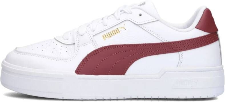 Puma Heren Witte Leren Sneakers White Heren