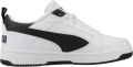 Puma Rebound V6 Lo sneakers wit zwart Jongens Meisjes Imitatieleer Meerkleurig 35.5 - Wit