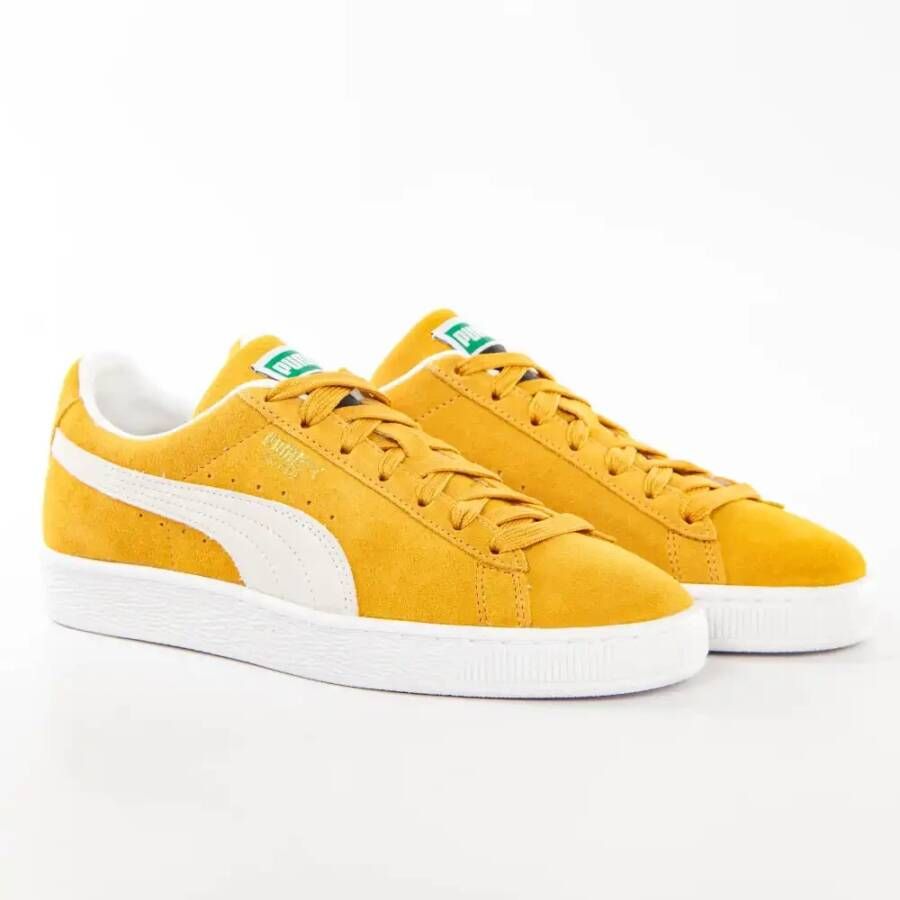 PUMA Schuhe Low Suede Classic XXI 374915 Honey Mustard- White - Foto 5