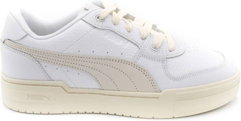 Puma Leren Casual Sneakers voor Heren Wit Heren
