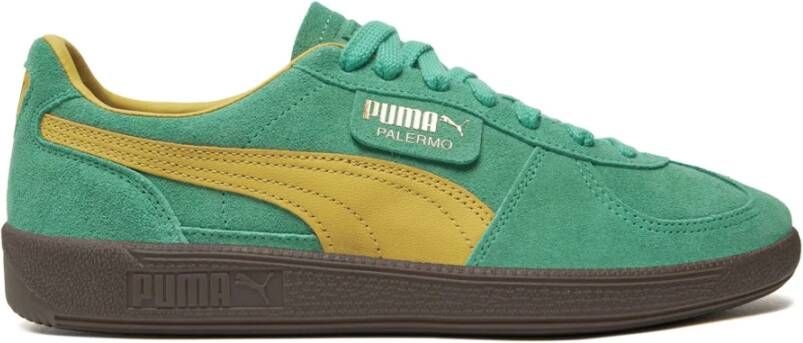 Puma Palermo Jade Frost-Fresh Pear-Gum Groen Suede Lage sneakers Unisex