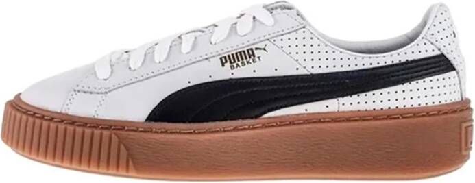 Puma Leren Sneakers voor Mannen en Vrouwen White Dames