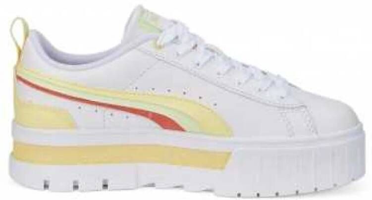 Puma Mayze FS Intert Dames Sneakers Citroen Wit White Dames