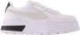 Puma Mayze Stack sneaker van leer met suède details - Thumbnail 1