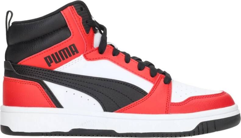 Puma Opvallende Rode Accent Sneaker Rood Dames