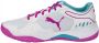 PUMA Solar Smash Dames Sportschoenen Padel Smashcourt White Purple - Thumbnail 2