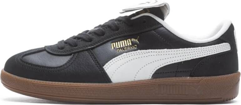 PUMA Palermo Premium Sneakers Leren Sneaker Zwart - Foto 2