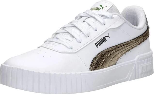 PUMA Carina 2.0 Metallic Shine Dames Sneakers White- Gold- Silver - Foto 5
