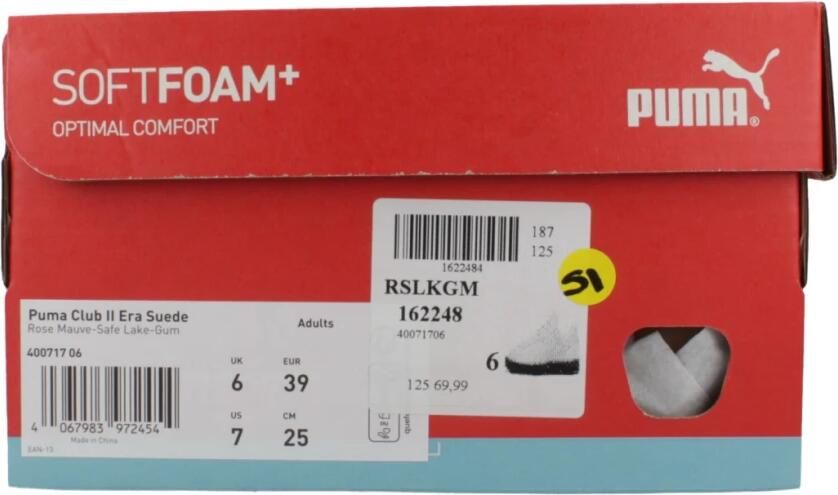 PUMA Club II Era Suede Unisex Sneakers Rose Mauve-Safe Lake-Gum - Foto 5