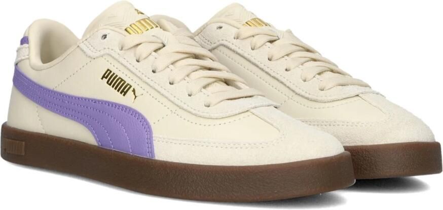 PUMA Club II Era Jr Unisex Sneakers Lavender Alert-Alpine Snow- Gold