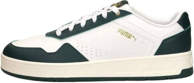 PUMA Schuhe Low Court Classi White-Dark Myrtle- Gold - Foto 3