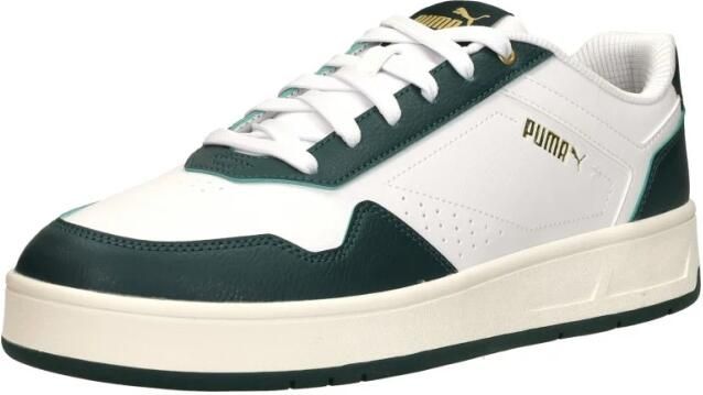 PUMA Schuhe Low Court Classi White-Dark Myrtle- Gold - Foto 4