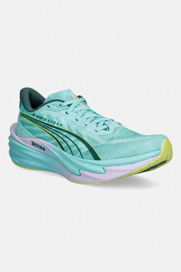 PUMA Deviate Nitro 4 X Hyrox Hardloopschoenen Groen 1 2 Vrouw - Foto 4