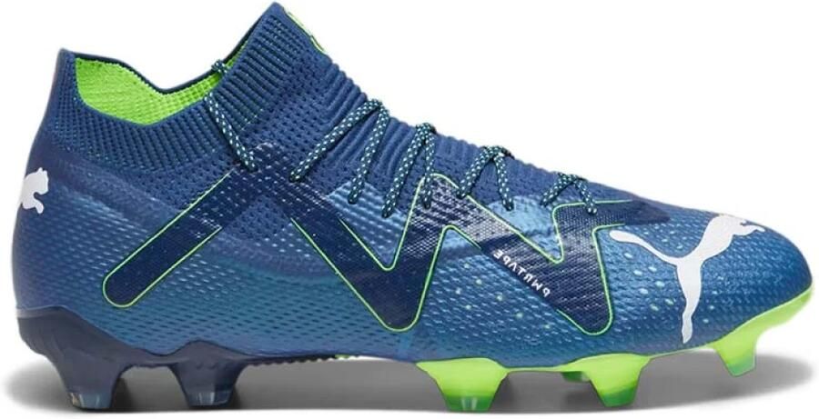 PUMA Future Ultimate Gras Kunstgras Voetbalschoenen (MG) Donkerblauw Wit Felgroen - Foto 2