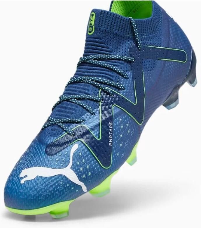 PUMA Future Ultimate Gras Kunstgras Voetbalschoenen (MG) Donkerblauw Wit Felgroen - Foto 3