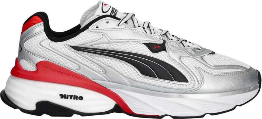 Puma Fade Sneakers Heren Zilver Mesh Synthetisch