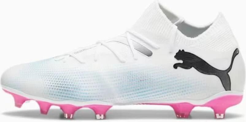 PUMA Future 7 Match Gras Kunstgras Voetbalschoenen (MG) Wit Roze Zwart - Foto 5