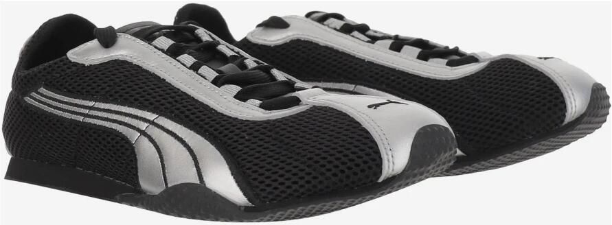 Puma Geperforeerde Veterschoenen Zwart Zilver